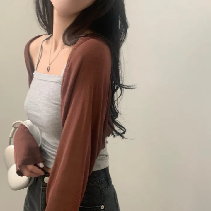 [고퀄버전🤍/가벼워요] 초여리핏, 데일리 긴팔 니트 볼레로가디건 - 5color 상세 이미지 33