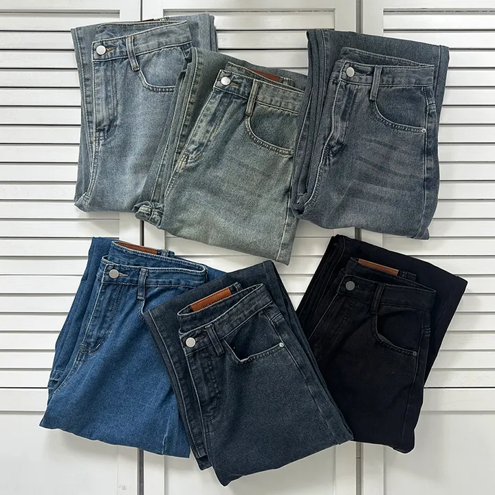 (숏,기본,롱/~XL)[사계절 인생데님,후기극찬🖤6color*사계절,스탠다드핏! 워싱 하이웨스트 데일리데님팬츠] 로키워싱스탠다드데님 상세 이미지 78