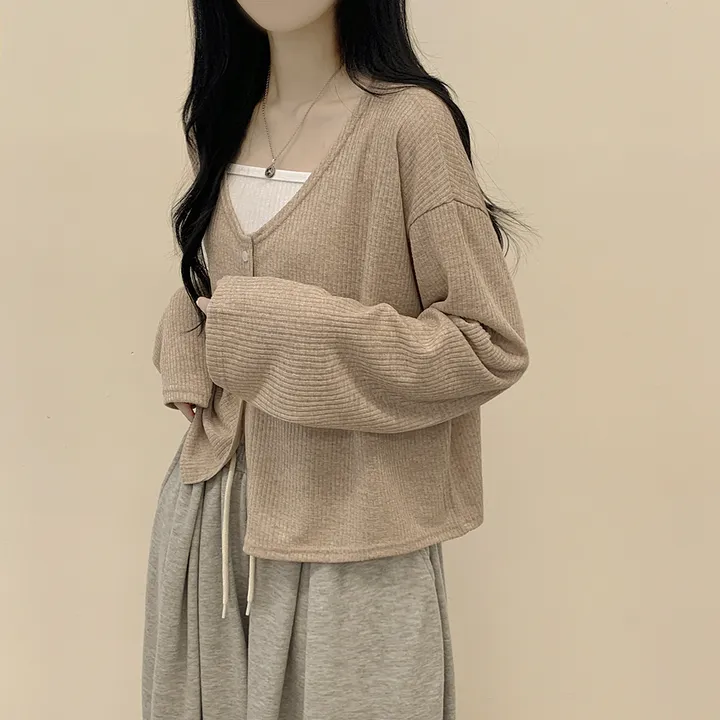[한여름까지!/넉넉함보장🤍] 린넨 트임 오버핏 여름가디건 살안타템 빅사이즈 상세 이미지 16