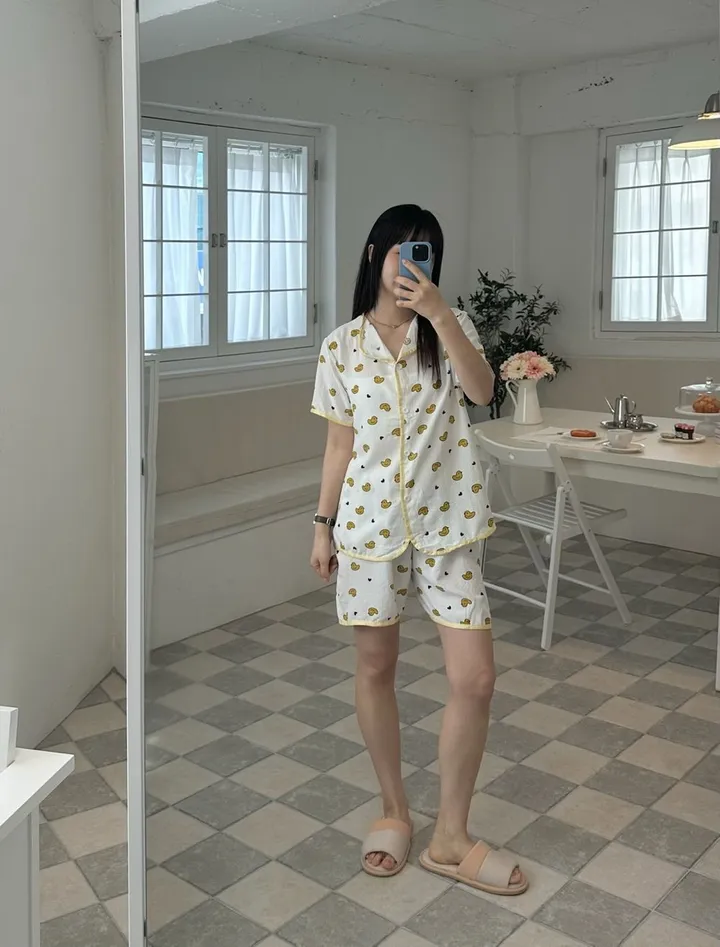 지지미 잠옷 홈웨어 여름파자마 3세트 (6color) 상세 이미지 30