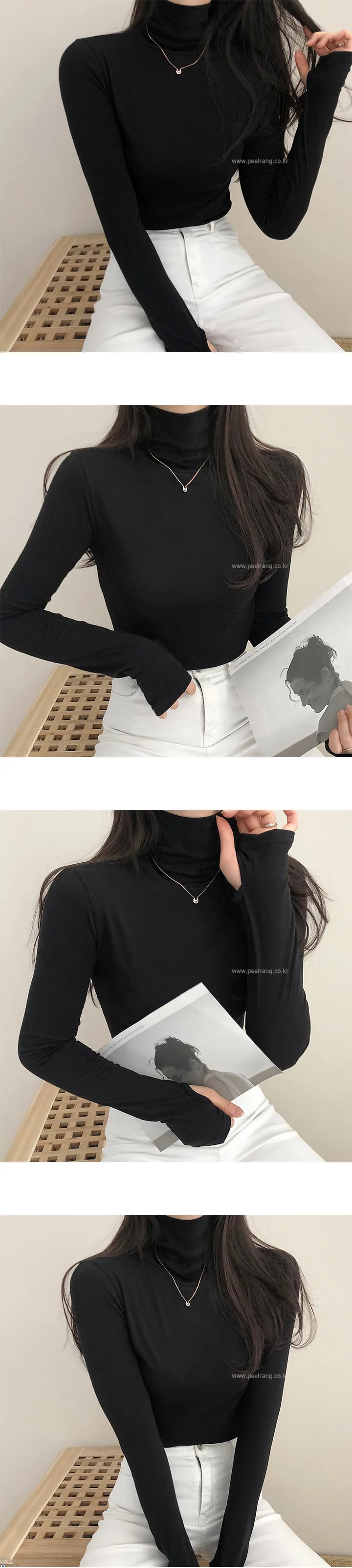 [당일출고/이너템강추!!] 여리핏 워머 기모 목티 데일리이너티 5color 상세 이미지 4