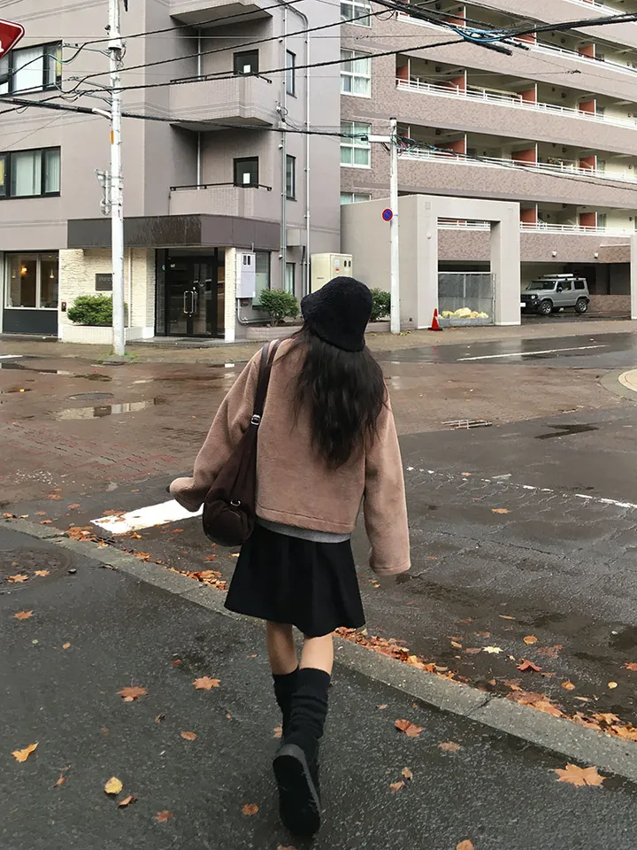 [왕따뜻🤎몽글몽글 *떡볶이코트* 양털 떡볶이자켓 겨울자켓 연말룩] 몽실양털떡볶이코트 상세 이미지 33