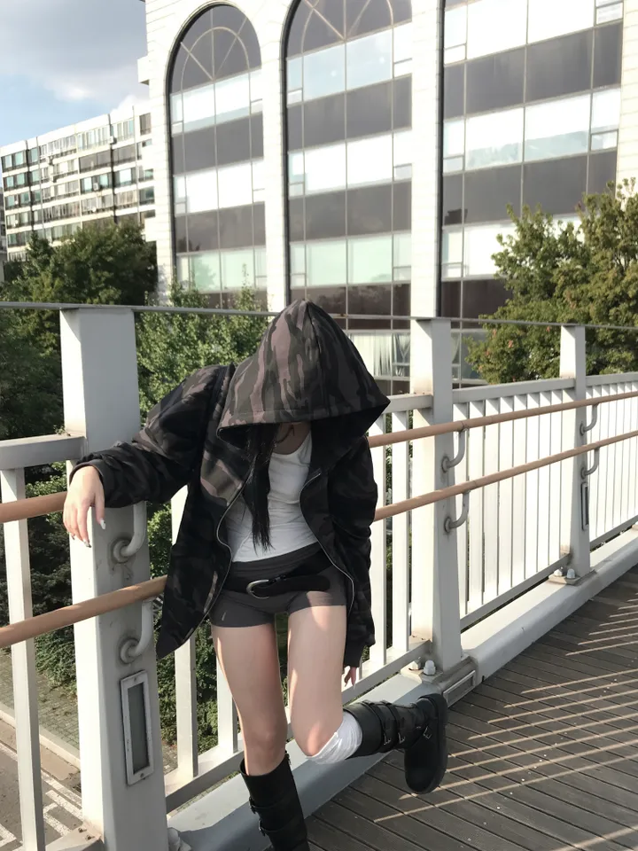 MILITARY CAMO HOOD (기모원단 추가) 상세 이미지 10