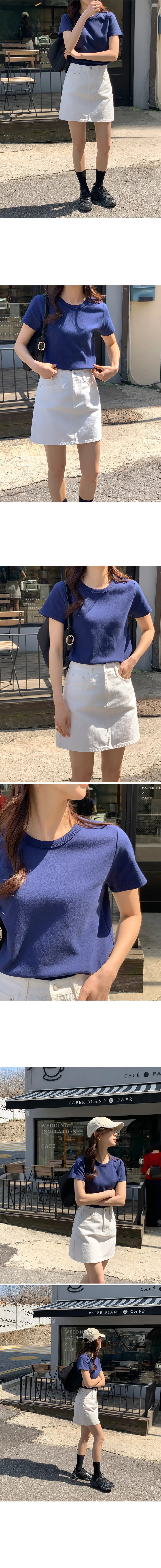 [👍질좋은기본티][MADE] 에센셜 탄탄 크루넥 반팔 티셔츠 상세 이미지 32