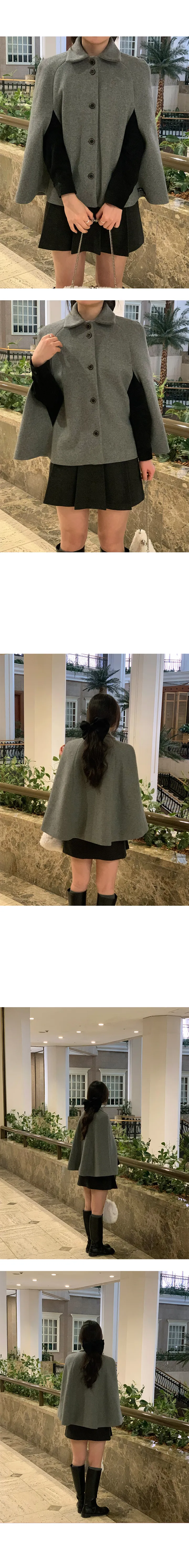 퓨레 캐시미어 케이프 코트 (3color) 상세 이미지 2