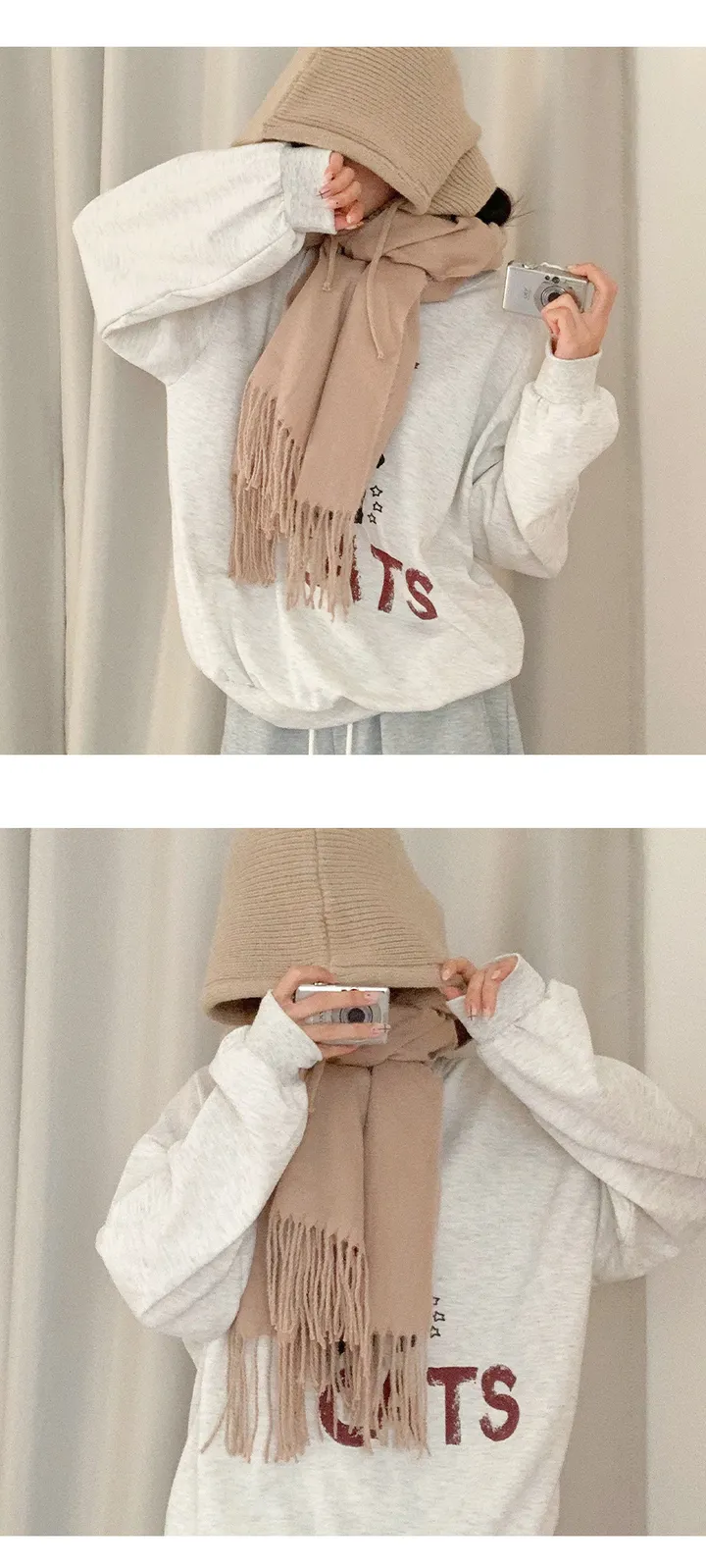 [무지10컬러💕] 버진울 딥무지 롱 오버사이즈 머플러 목도리 여자목도리 남자목도리 겨울 가을 겨울목도리 무지목도리 상세 이미지 23
