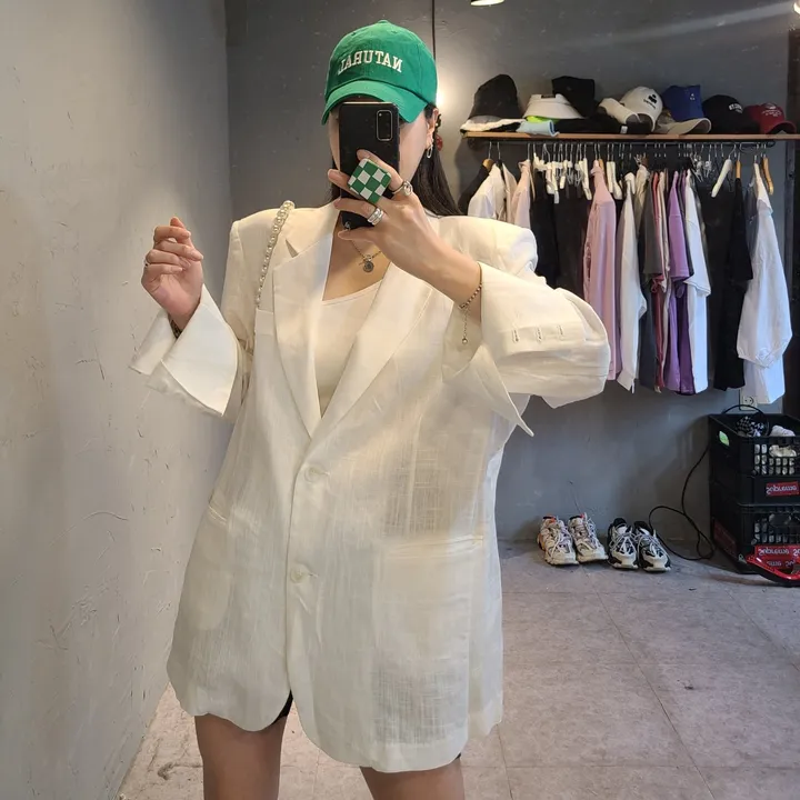 오버핏 대디 린넨자켓 상세 이미지 11