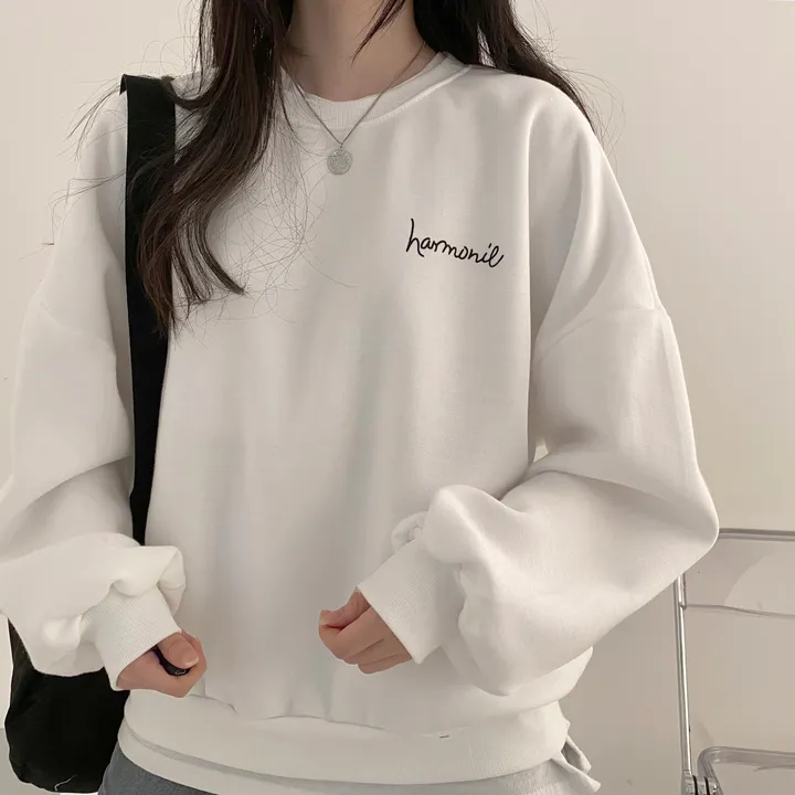 당일발송⚡[데일리/묶음할인] 심플 오버핏 하모니 레터링 맨투맨 4color 상세 이미지 14