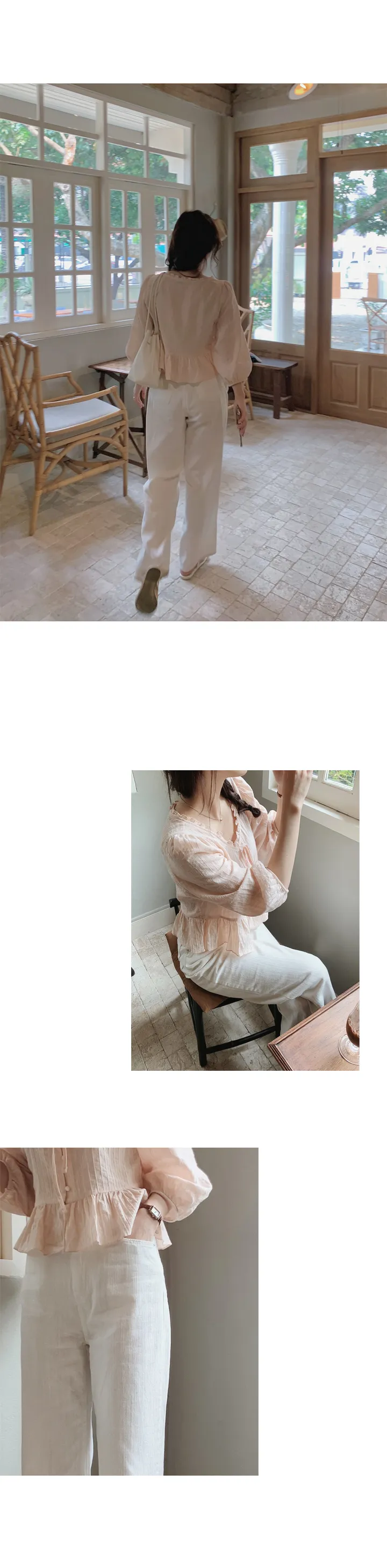 [👀허리밴딩/후들팬츠] 투데이 에어썸머 와이드팬츠 (+기본/롱ver) - 4 size (SLOWMADE/자체제작/봄팬츠/여름팬츠/바지/세미와이드/편안함/데일리) 상세 이미지 31