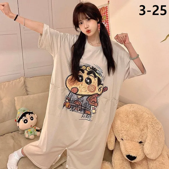 캐릭터 루즈핏 파자마/ 원피스 겸 점프슈트 홈웨어/잠옷/빅사이즈/M~2XL(40~100)KG/18COLOR/LBD1175 상세 이미지 17