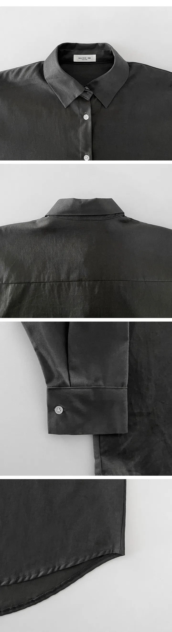 [4천장판매][MADE/핏보장인생셔츠] 에디 프렌치 코튼 오버핏 셔츠 남방 남녀공용 보이핏 레이어드 봄옷 봄신상 봄코디 봄상의 봄셔츠- 7color (KD1457,KD1910) 상세 이미지 128