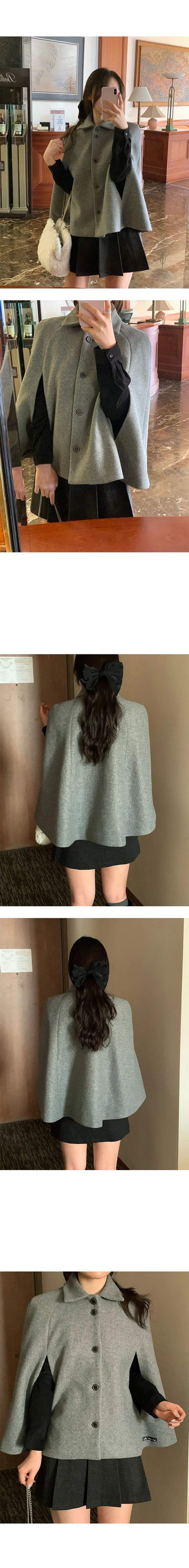 퓨레 캐시미어 케이프 코트 (3color) 상세 이미지 5