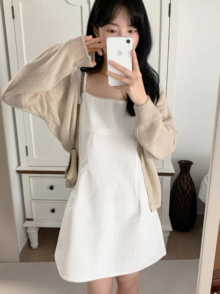 [보송/여리핏☁️] 바스 모헤어 가디건 (5color) 봄가디건/여름옷/데일리룩/데이트룩/벚꽃/나들이룩/핑크/니트/피크닉룩 상세 이미지 38