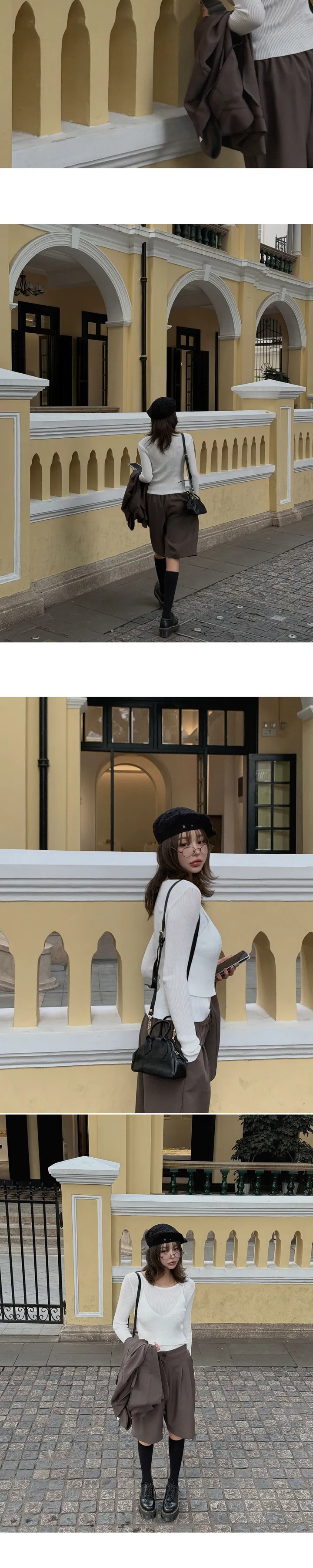 밴딩 버뮤다 슬랙스 상세 이미지 3