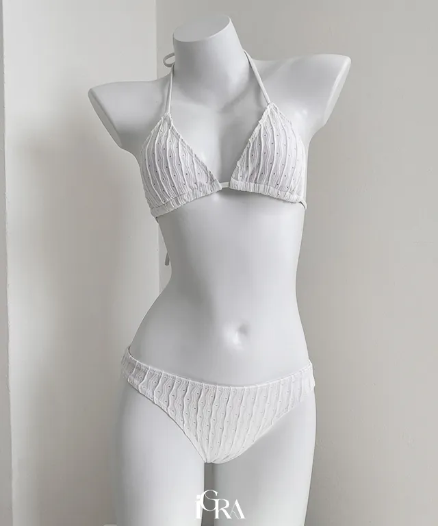 3Color 홀터넥 비키니 3pcs 뱃살커버 수영복 세트 상세 이미지 20