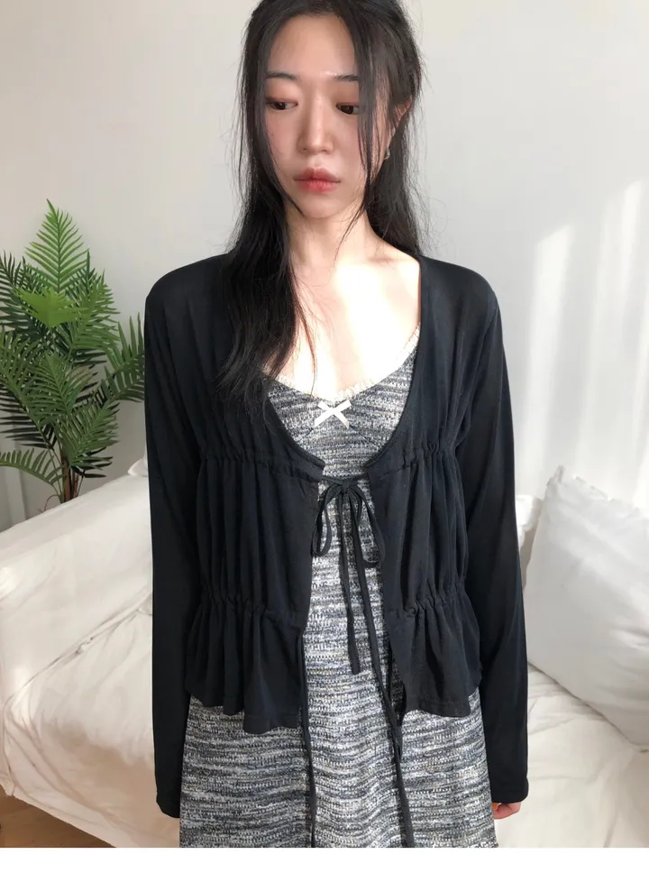 shirring cardigan (2color) / 셔링 가디건 상세 이미지 32