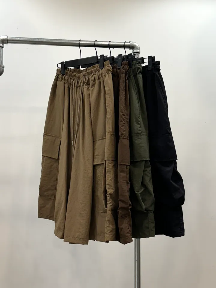 (누적 1000장)(4COLOR) 빅포켓 나일론 8부 카고팬츠 (카고반바지, 여름반바지, 8부팬츠, 와이드반바지, 카고하프팬츠, 나일론팬츠) 상세 이미지 63