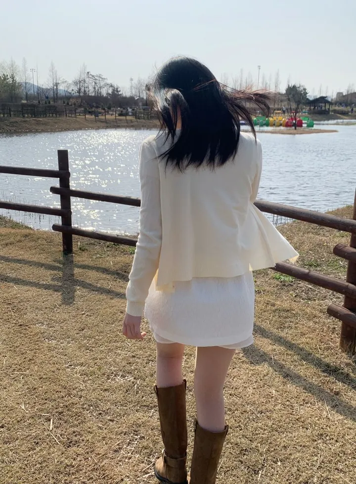 [리뷰극찬❤️/부드러움🔥👍/기본핏]  러프 브이넥 극세사 가디건 상세 이미지 32