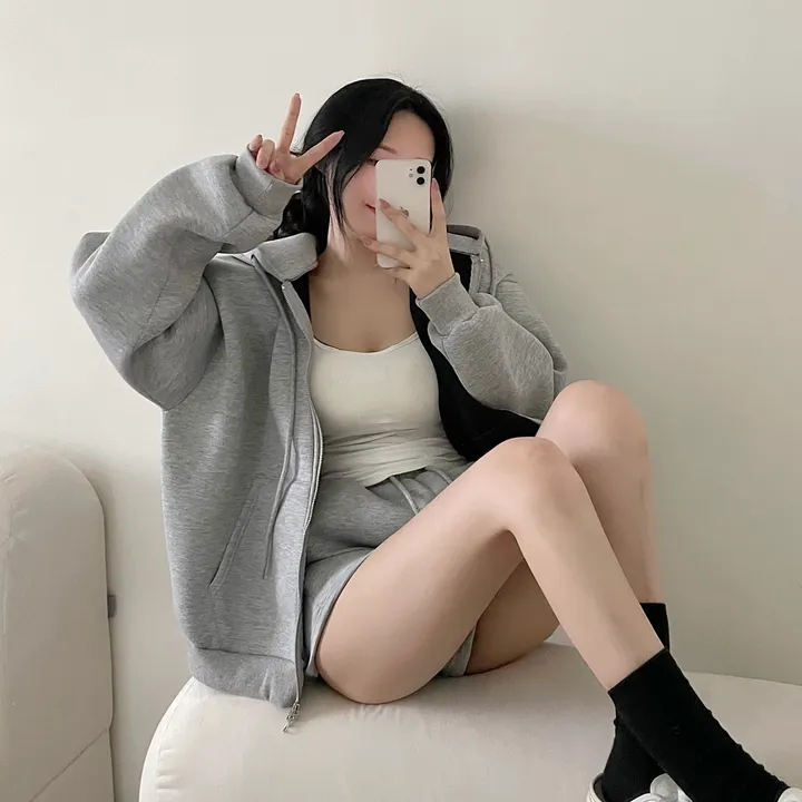 [완강추🩶/도톰고퀄] 쿠션 네오프랜 후드집업 + 반바지 set 상세 이미지 3