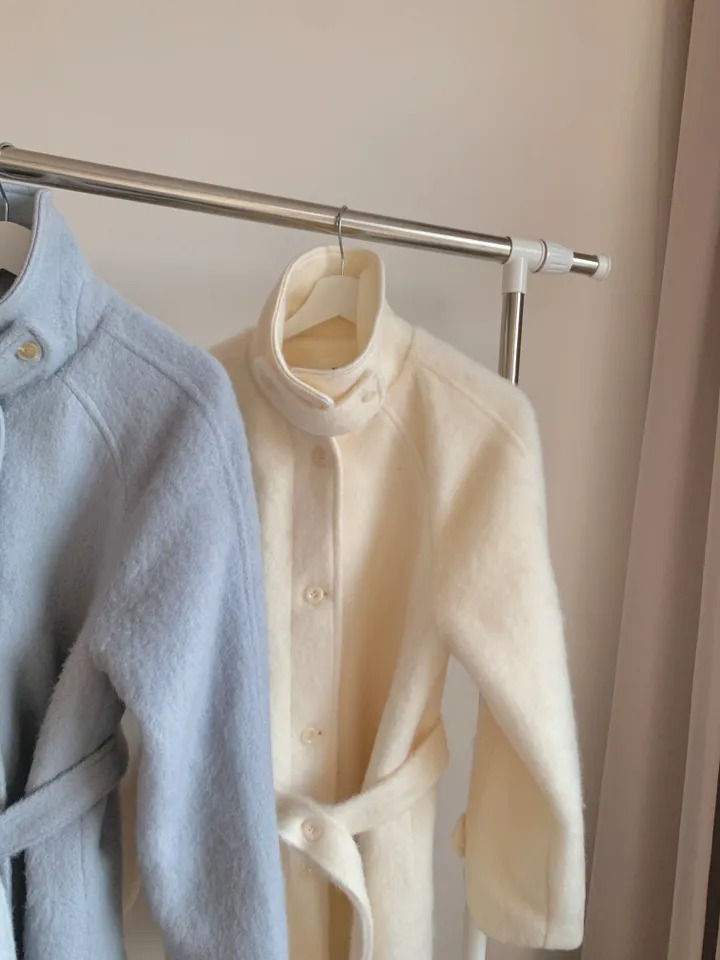 [ 인스타폭주/ wool 60% ] 헤이즐 하이넥 하프 울 누빔 코트 상세 이미지 42