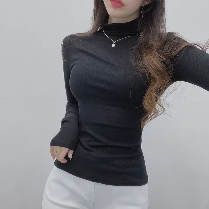 *여신미폭발*[고급글램핏/모델강추!]청담 며느리 반목 폴라 긴팔 티셔츠 상세 이미지 13