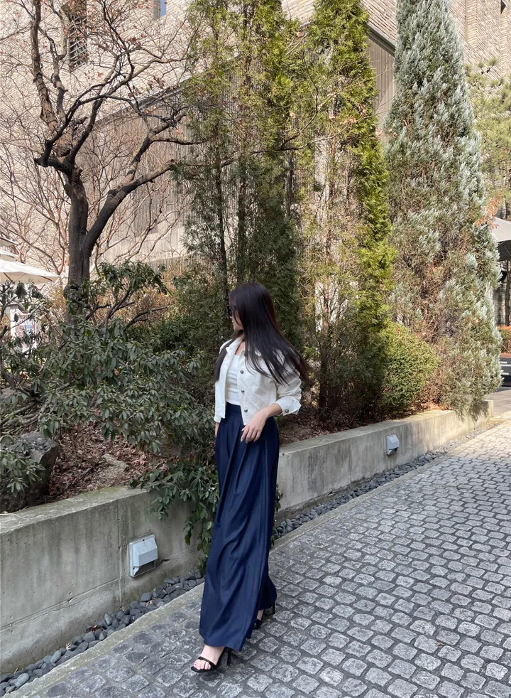[주문폭주!/퀄팅자켓/봄신상/봄옷/청자켓/데님자켓/크롭/로맨틱/모던시크/페미닌/데일리/하객룩]다이아 데님자켓 상세 이미지 2