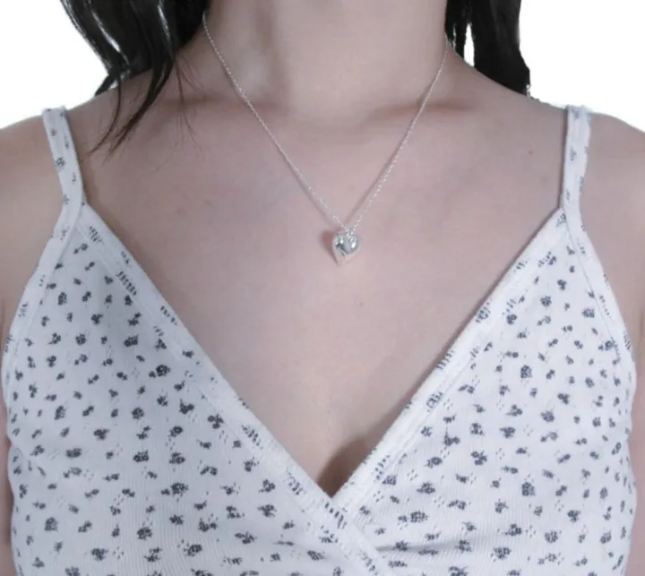 [당일출고] Heart silver necklace 하트 실버 목걸이 상세 이미지 8