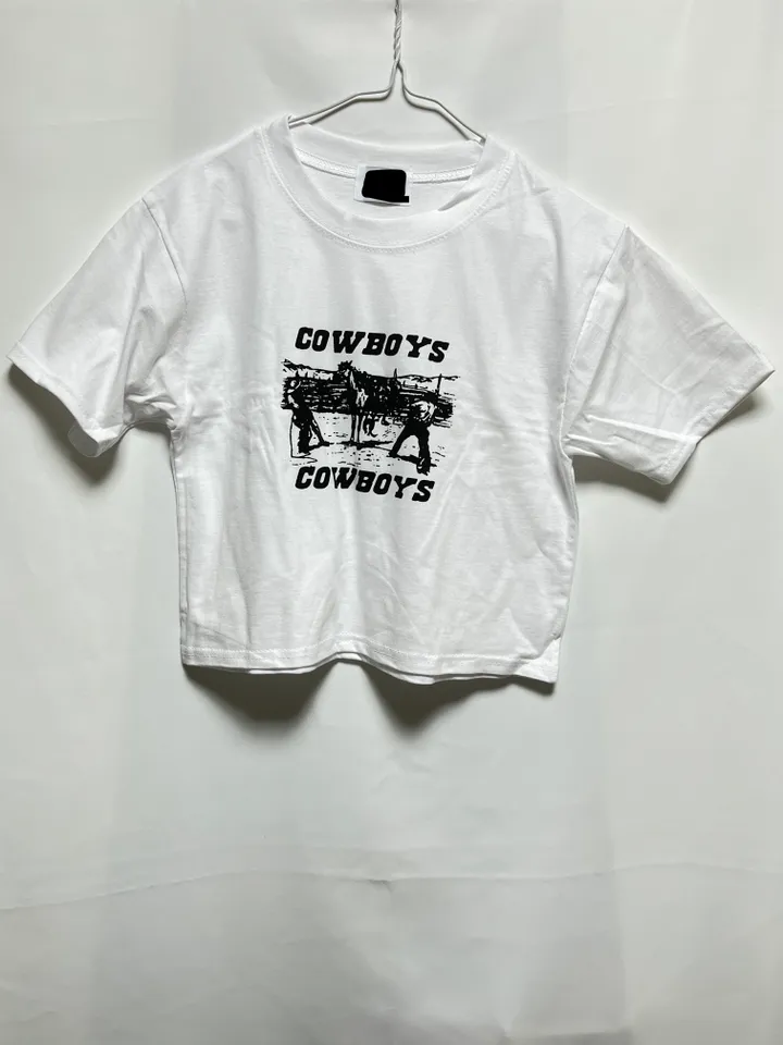 카우보이 크롭 반팔티 (2color) 상세 이미지 9