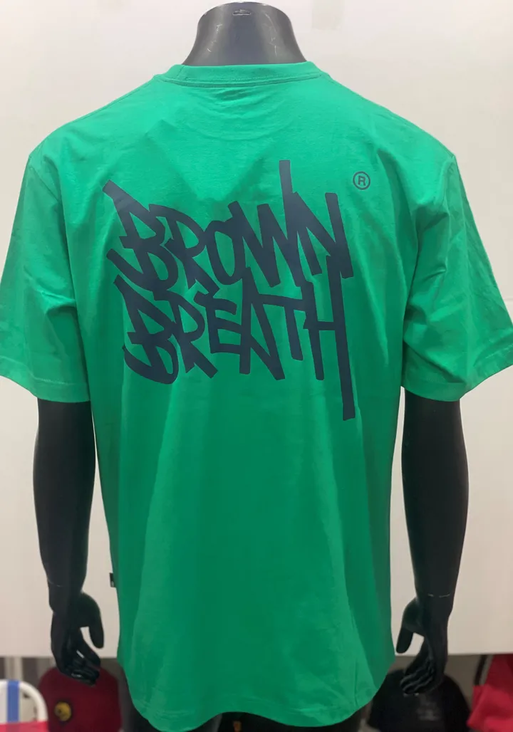Tシャツ・カットソー BROWNBREATH TAG TEE BLUE GREEN BKMMSTB01BG TAG TEE - BLUE - Brownbreath Online Store