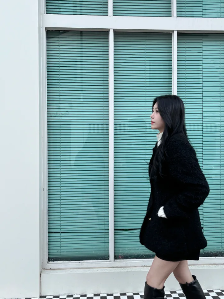 [🚀당일출고🚀]  챠밍룸 울 부클 라인자켓 상세 이미지 9
