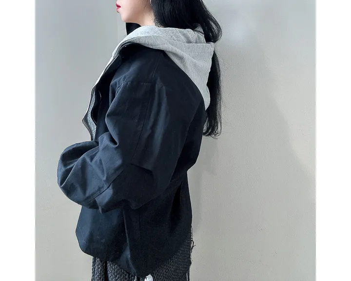 (후드탈부착) 스트링 오버핏 야상 점퍼 상세 이미지 35