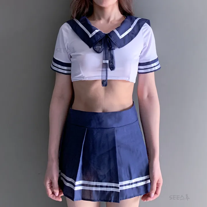 [📦당일출고/💝남친이벤트]세라복 섹시 교복코스프레 남친이벤트 코스튬 할로윈 이벤트 투피스 상세 이미지 10