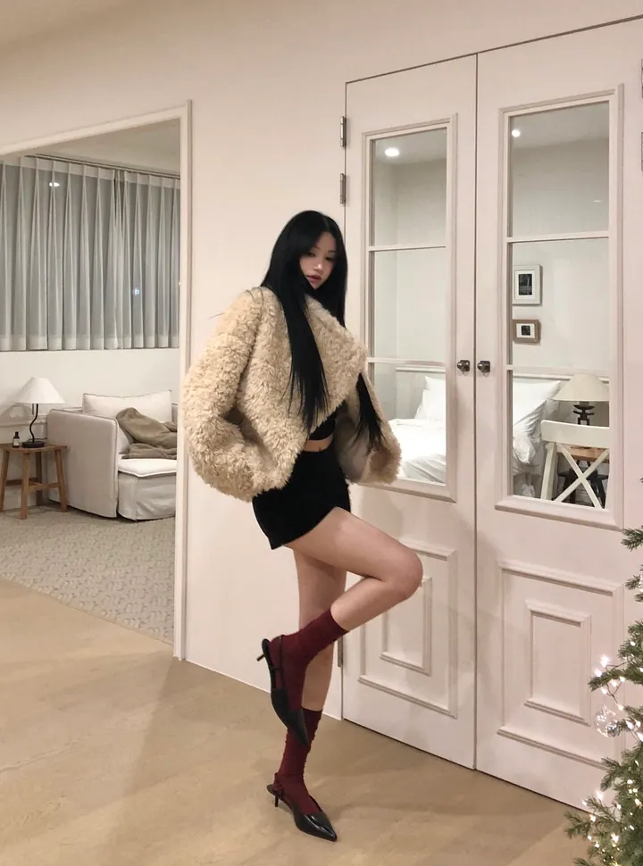 [당일출고🚀/가성비아우터] 소프트 양털 뽀글이 퍼 버튼 무스탕 상세 이미지 9