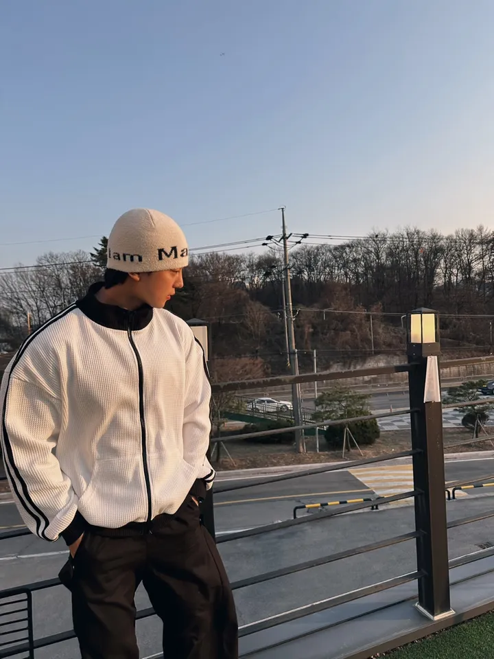 [오늘출발] 와플 하이넥 집업 트랙탑 져지 자켓 봄 아우터 트레이닝 상세 이미지 10