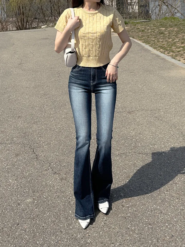 [자체제작/허리쏘옥/히든밴딩/기본,롱ver] -3kg 몸매 보정 워싱 롱 부츠컷 데님 청바지 롱팬츠 상세 이미지 72