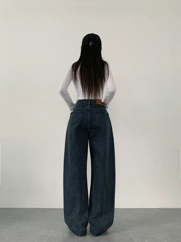 (숏,기본,롱/~XL)[사계절 인생데님,후기극찬🖤6color*사계절,스탠다드핏! 워싱 하이웨스트 데일리데님팬츠] 로키워싱스탠다드데님 상세 이미지 48