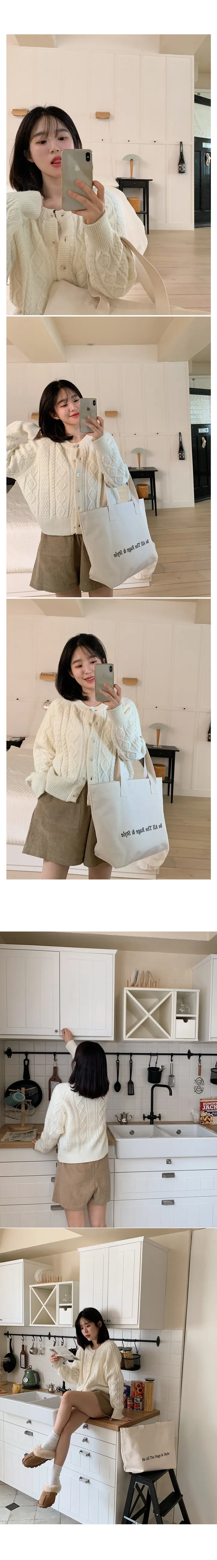 🚀당일발송🚀[landmade/울70]휘낭시에 케이블 어텀 니트 가디건 (4color) 상세 이미지 7
