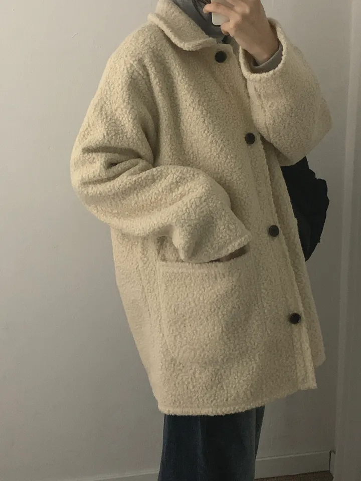 부클하프코트 (3color) 상세 이미지 17