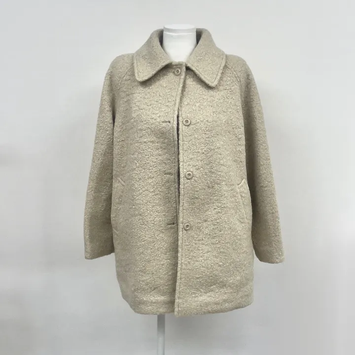 [울 40%][누빔안감] 페이버 부클 오버핏 하프 코트 하객룩 (3 color) 상세 이미지 28