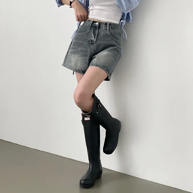 [컬러추가!/~2XL까지/made] 핏극찬, 시그니처 빈티지 데님숏팬츠 청반바지 4color 상세 이미지 20