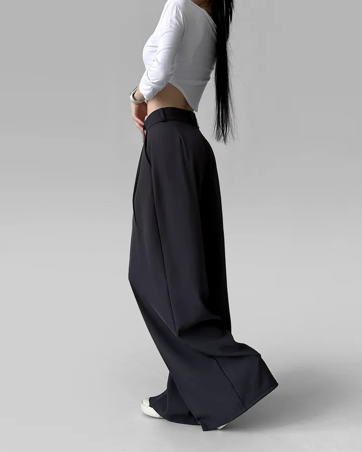 [4계절템/숏,롱/~2XL] 올리브유 메가 통 와이드 더블 핀턱 사계절 슬랙스 상세 이미지 71