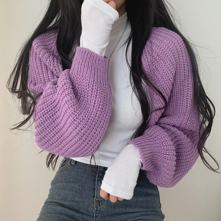 가을 두께감! 하찌 볼레로 크롭 니트가디건;5col 상세 이미지 6