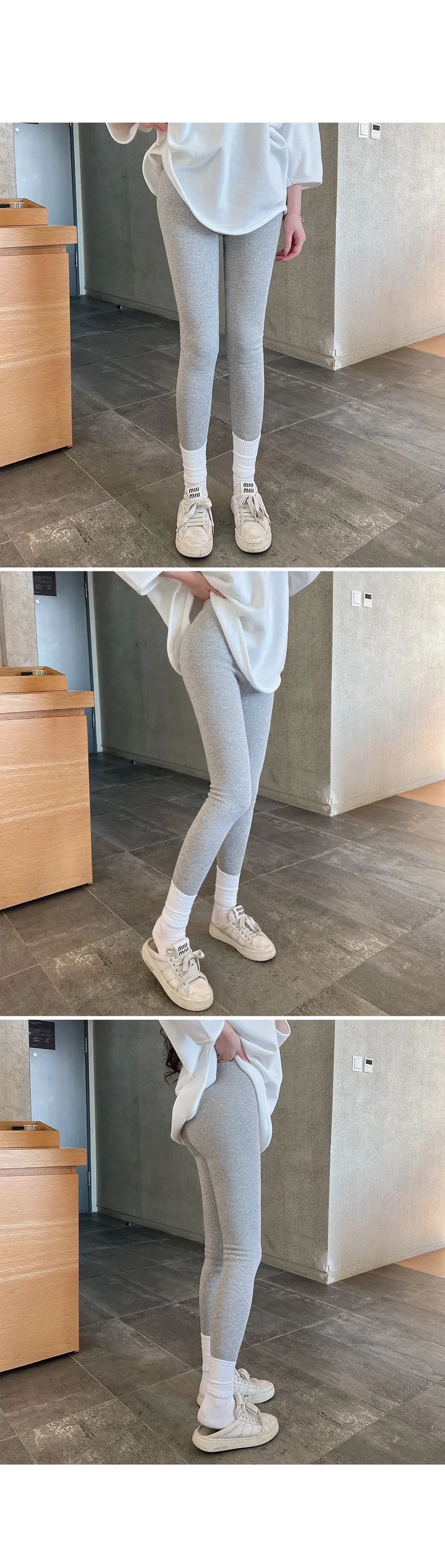 [기모안감🔥/빅사이즈가능]데일리 쫀쫀 기모 레깅스 상세 이미지 2