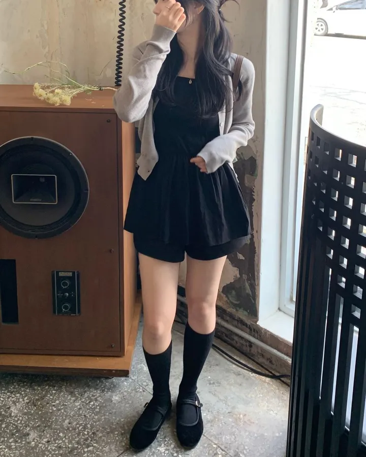 팔뚝살부각X /팬던트 가디건 봄가디건 세미크롭 크롭 니트 가디건 상세 이미지 73