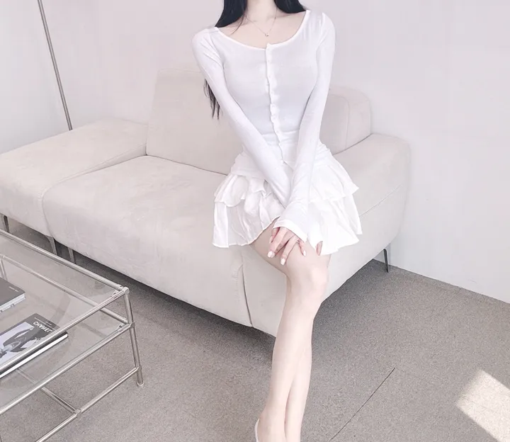 new컬러추가🔥여름까지쭉!!!✨개말라+글램핏✨[자체제작]발레리나 여리쇄골 스판쫀쫀 가디건 상세 이미지 17