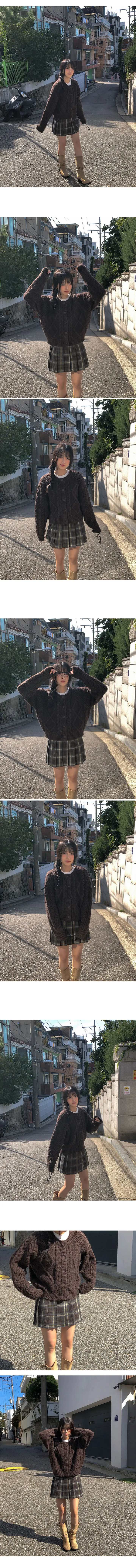오늘출발🚀 [BEST] 언유즈얼리 모드 라운드넥 가디건 (7color) 꽈배기가디건/케이블가디건/오버핏가디건/라운드넥/오버핏/니트가디건/긴팔가디건/아우터 상세 이미지 5