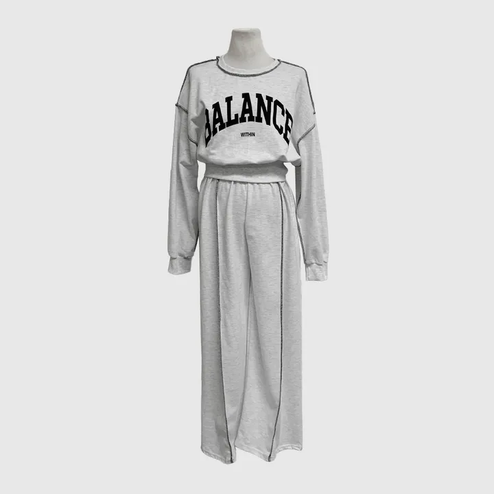 (F~2XL/부분당일발송/자체제작/주문폭주~)리노 맨투맨 팬츠 셋업 레터링 배색 리버스 스티치 트레이닝 투피스 세트 상세 이미지 30