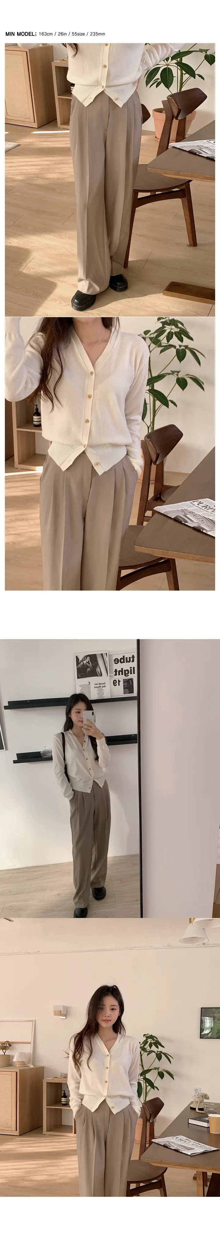 [기획]휘낭시에 브이넥 니트 가디건 (12color) 상세 이미지 7