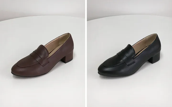 [자체제작/당일발송] 모리스 베이직 4cm 통굽 페니로퍼 CK9004 상세 이미지 51