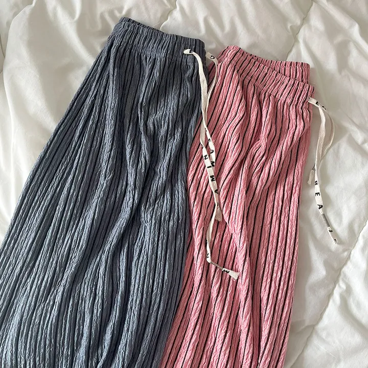 🎀핏보장🎀 찰랑 모던 스트라이프 밴딩팬츠 잠옷바지 마실룩 상세 이미지 14